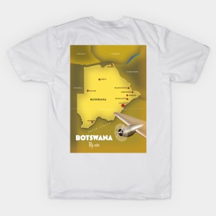 Botswana map travel poster. T-Shirt